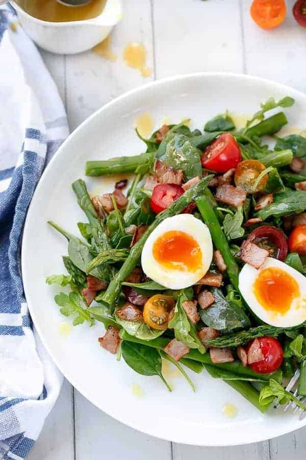 Elevate Your Morning: BLT Breakfast Salad with Honey Mustard Dressing